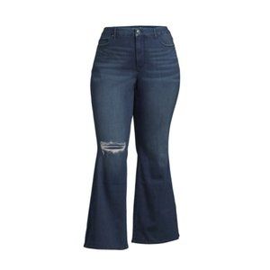 NWT Plus Size Flare Jeans, Dark Wash size 24W